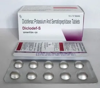 Diclofenac Potassium And Serratiopeptidase Tablet