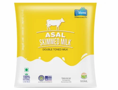 Blumo Asal Skimmed Milk, Packaging Type: Packet