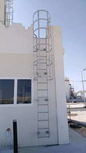 Modular 12 Feet Aluminium Cage Ladder