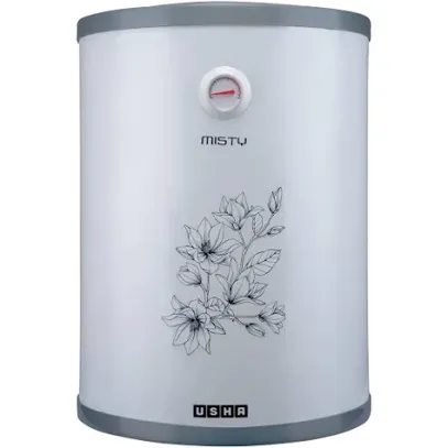 Usha Misty 25 Ltr 2000-Watt 5 Star Storage Water Heater (Grey Magnolia)