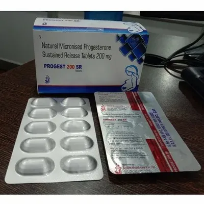 200 Mg Natural Micronised Progesterone Sustained Release Tablets, Packaging Type: Box