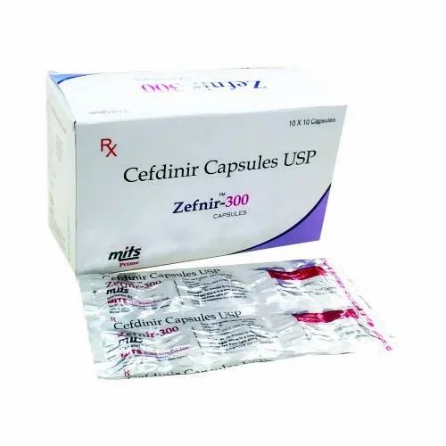 Zefnir-300 Cefdinir Capsules 300 Mg, Glenmark Pharmaceuticals Ltd., 10x10