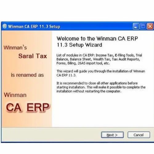 Online Winman CA ERP Income Tax Software, for billing & return filing
