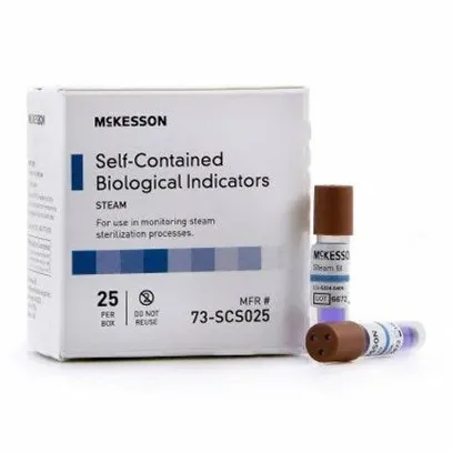 Sterilization Biological Indicator Vial 25 Count By McKesson