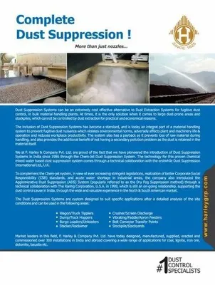 Dry Fog Dust Suppression System