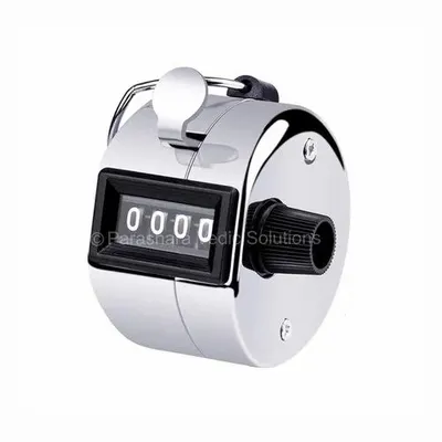 ARKAM Jap Counter/ Tally Counter with Mechanical clicker and ring finger - Steel (Color: Silver)