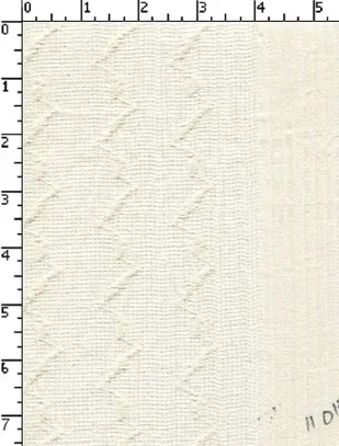 100% Cotton Greige Dobby Stripes Net With Zigzag Natural Lino 88X64 Jg-11013