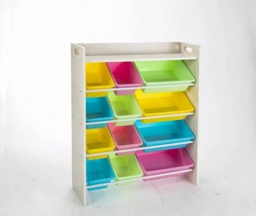 Multicolor Babycenterindia Rack With Top Board Pastel, For Toy Storage Organizer, Size: 86.2 X 28 X 100.3h Cm