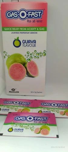 Guava Flavour Gaso Fast Sachet, Copmed Pharma Unit 3, 60 X 5g