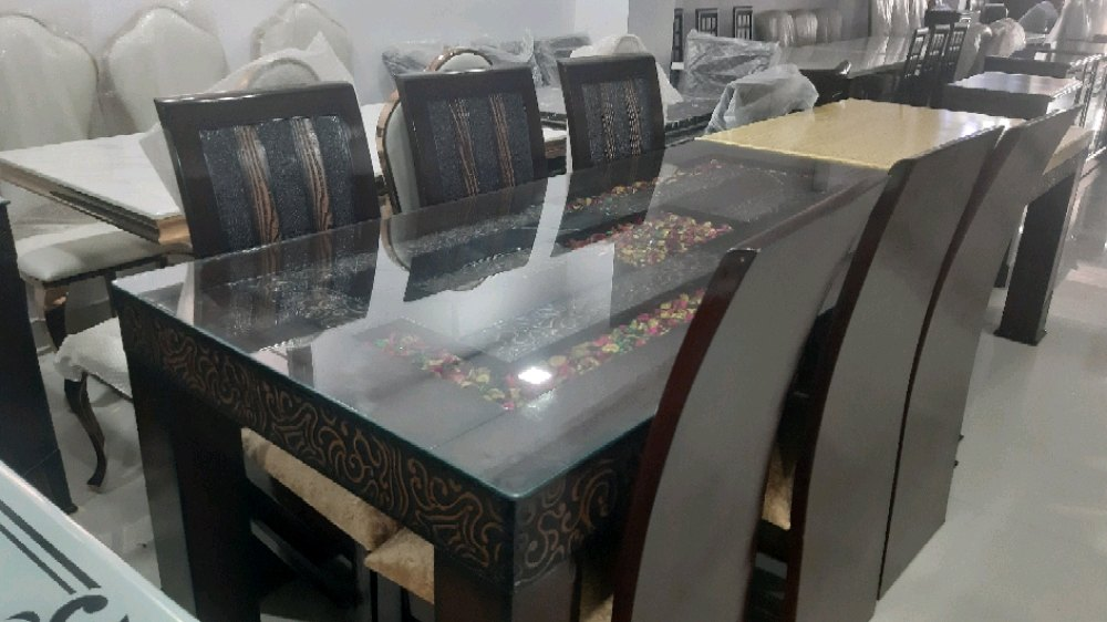 Ekana Ventures Wooden 6 Seater Dining Table