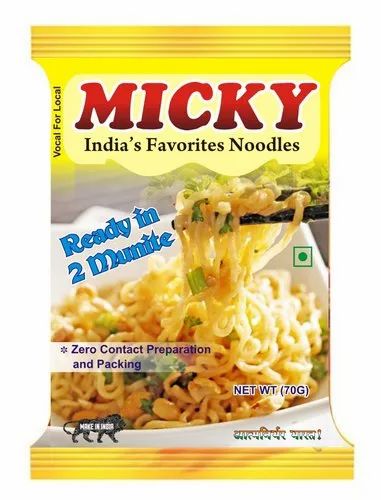 Micky Wheat Flour Noodles Manufacturer, Packaging Size: 70 Grams
