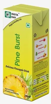 Cloudy White Pineapple Instaday Pine Burst, Packaging Size: 200 ml, Packaging Type: Aseptic Pack