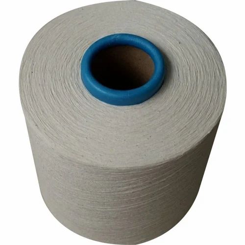 Dry Spun White Linen Cotton Blend Yarn, For Textile Industry, 20