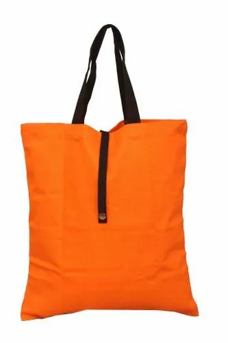Loop Handles Self Fabric 50 X 2.5 Cm Foldable Cotton Bag, Size/Dimension: 42 X 38 Cm Or 40 X 36 Cm