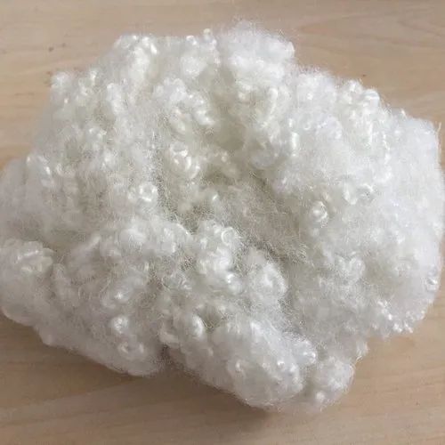 White Recycled Polyester Staple Fibre, 76 Mm