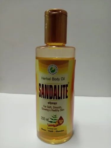 Lite Brown Sandelite Herbal Body Oil ( 200 Ml) For Btb