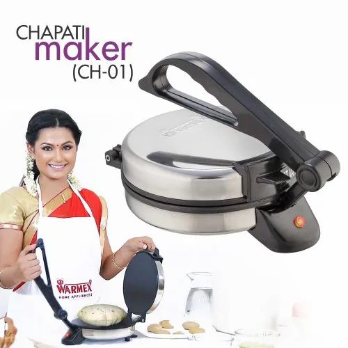 Stainless Steel Warmex Chapati Maker 900 Watts CH-01, For Personal