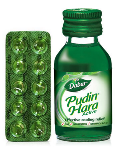 Dabur Pudin Hara, Packaging Type: 10ml & 30ml Bottle, 10 Pearls Strip