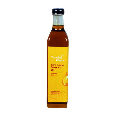 Organic Origins Mustard Oil, Packaging: 500 mL