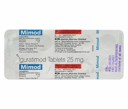 Mimod 25 mg Iguratimod Tablets