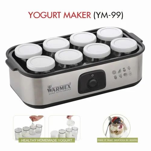 Warmex 20 Watts Electric Yogurt Maker With 8 Jars Ym 99