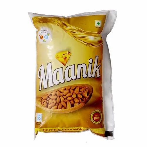 Maanik Filtered Refined Groundnut Oil, Packaging Type: Pouched, Packaging Size: 1 litre